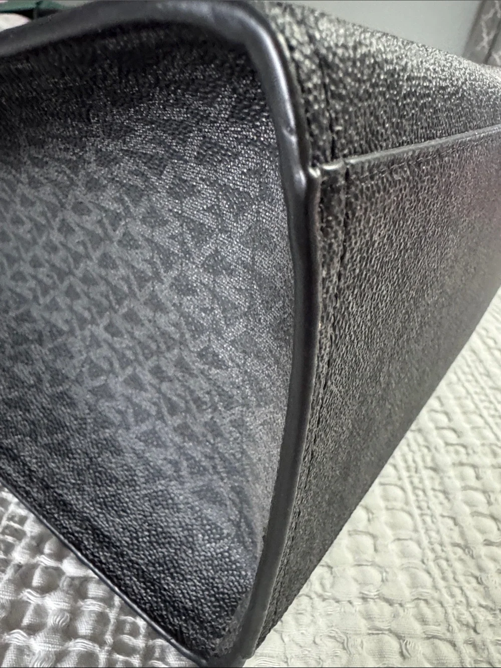 Michael Kors Black MK Logo Tote with Removable Shoulder Strap